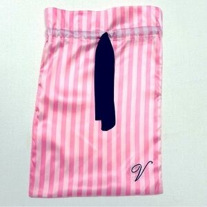 VICTORIA’S SECRET MONOGRAMED LINGERIE SATIN DRAW STRING BAG